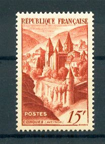 France 792 abbaye de conques(1947) neuf ** TB MNH cote 5.35