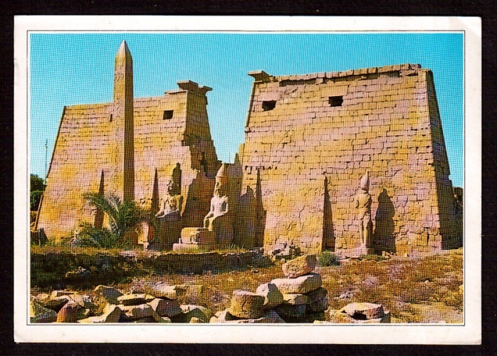 Egypte Cpsm Luxor temple great pylon and obelisk of Ramses II