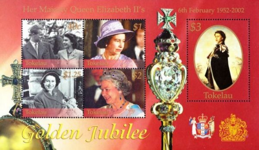 Tokelau 2002 Cinquantenaire de l´accession au trône de SM la Reine Elizabeth II - Y&T BF 34 **