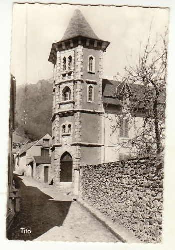 cpsm 65 Vallée d'Aure Guchen La tour du Château Rolland 