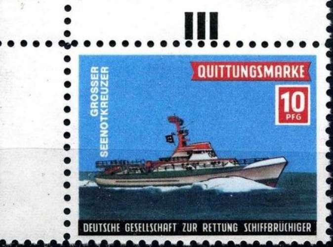 Allemagne Vignette DGzRS - Bateau de sauvetage