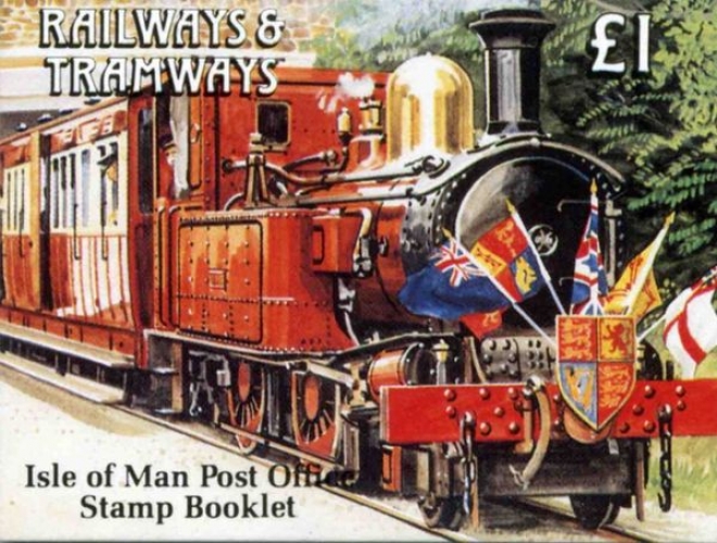 Man (IOM) 1991 Trains et tramways (carnet 1 £)