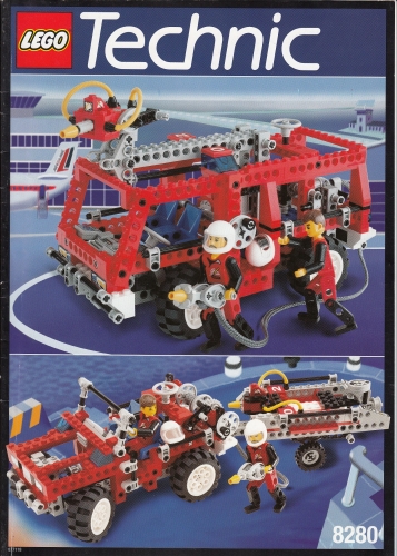  Lego 8280 Technic Camion Sapeur-Pompiers avec plan 100 % Complet voir scan