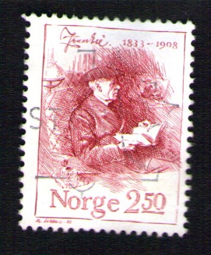 NORVEGE Oblitéré Used Stamp écrivain 2,50