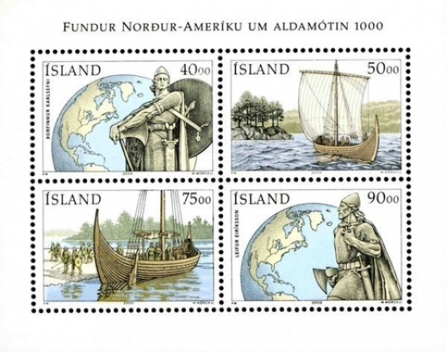 Islande 2000 Découverte de l´Amérique par Leif Eriksson en l'an 1000 - Y&T BF 26 **