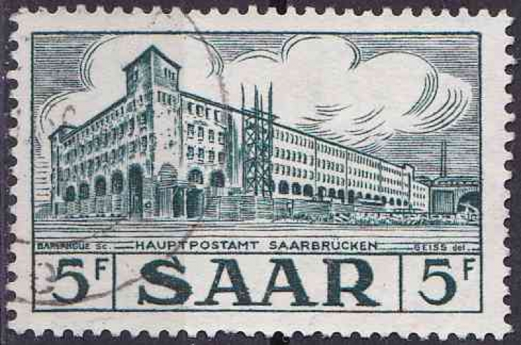 SARRE 1952 oblitéré N° 309