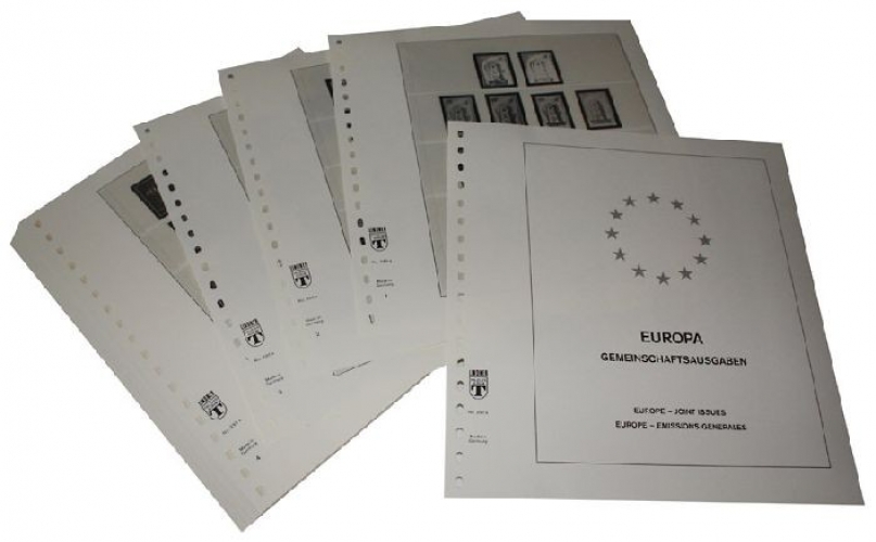 Europa 1982 Feuilles pré-imprimées Lindner sans timbres