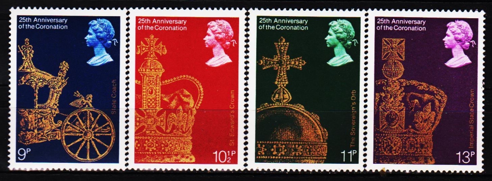Grande Bretagne 864 / 67 25e anniversaire du couronnement de sa Majesté Elizabeth II