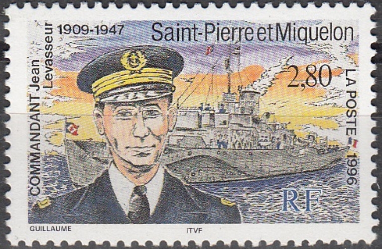 Saint-Pierre & Miquelon 1996 Yvert 624 Neuf ** Cote (2015) 1.60 Euro Commandant Jean Levasseur