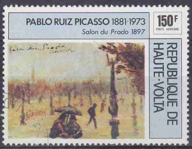 HAUTE VOLTA 1975 OBLITERE poste aérienne N° 196