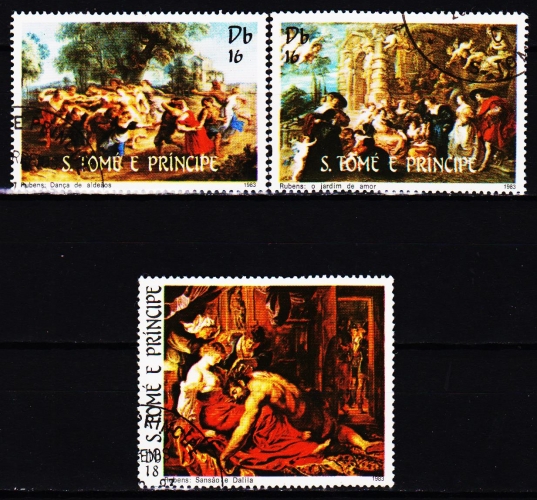   Saint Thomas et Prince 728 / 30 Tableaux de Rubens