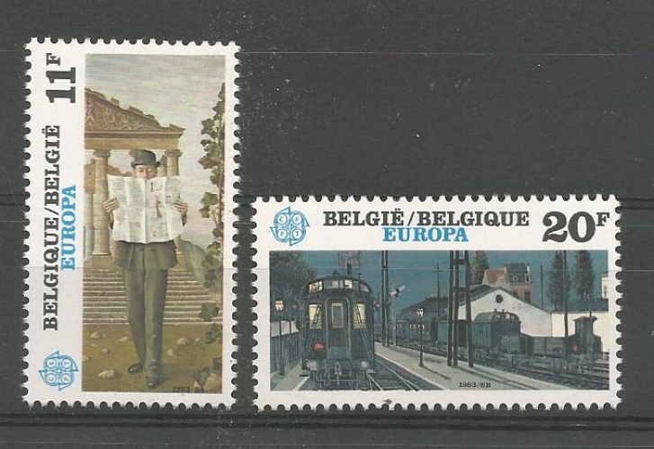 Belgique - 1983 - Peinture de Paul Delvaux - Tp n° 2092 / 3 - Neuf **