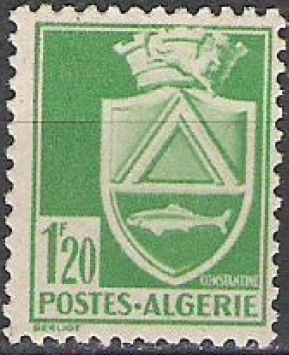 Algerie 1942 Michel 186IA Neuf * Cote (2005) 0.90 Euro Armoirie Constatine