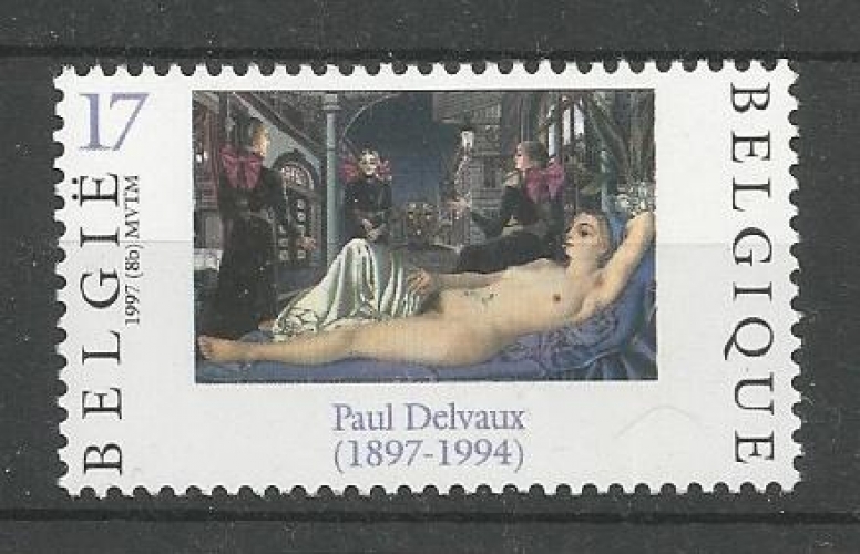 Belgique - 1997 - Peinture de Paul Delvaux - 