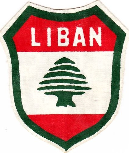 Liban Écusson à coudre au thème du drapeau du Liban