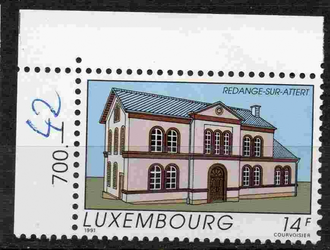 Luxembourg Yvert N°1223 Neuf 1991 Redange sur Attert  