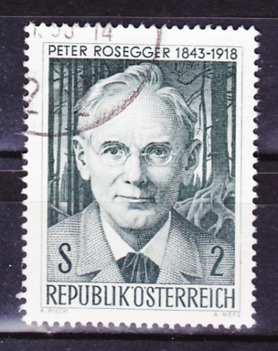 Autriche - 1968  Y & T  n°  1097   125 ème anniversaire de la naissance de Peter Rosegger