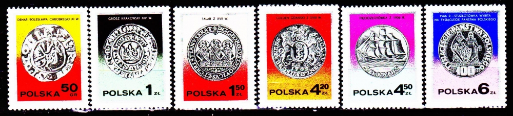 Pologne 2354 / 58 Pièces de monnaies polonaises