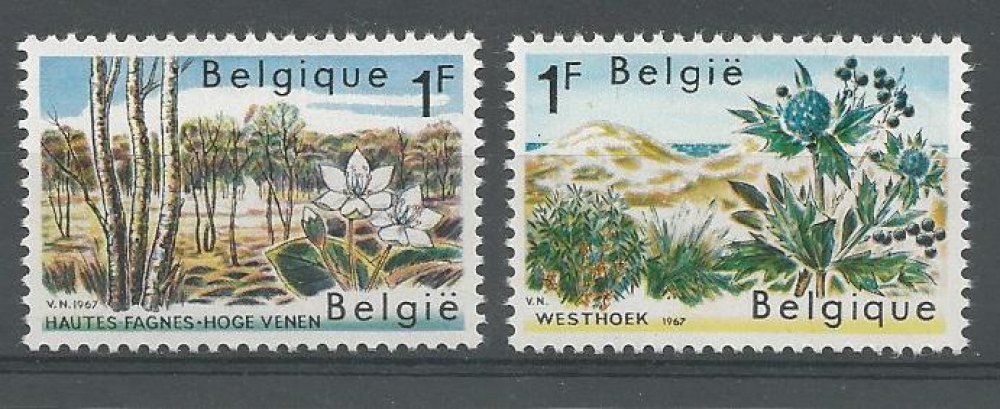 Belgique - 1967 - Protection de la Nature - Fagnes - Westhoek - Tp n° 1408 / 9 - Neuf **