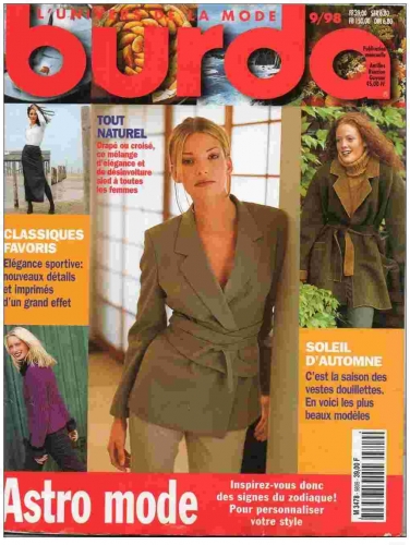 Couture : BURDA Astro mode N°9/98 