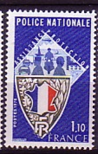 France 1976  Y&T  1907  N**   Police Nationale