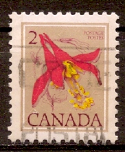 Canada 1977 YT 626 Obl Fleur sauvage Ancolie de l'ouest