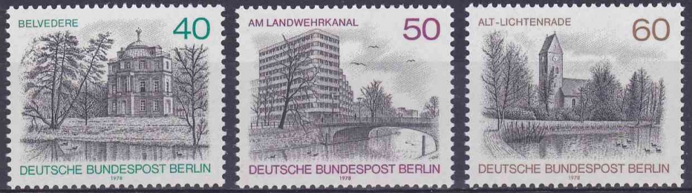 ALLEMAGNE BERLIN 1978 NEUF** MNH N° 544 à 546