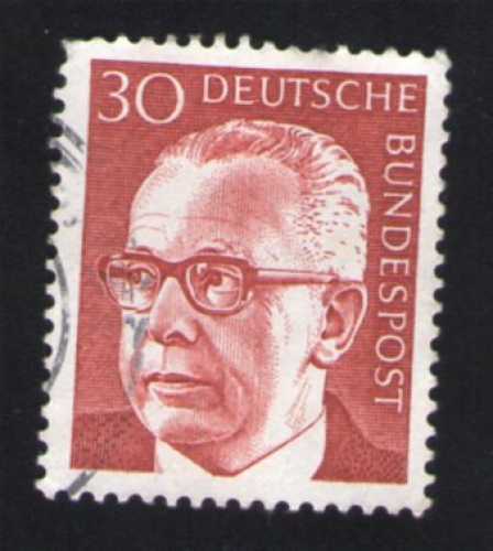ALLEMAGNE Oblitération ronde Used Stamp 30 Président Gustav Heinemann