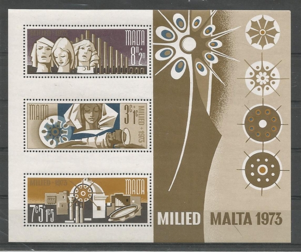 Malte - Milled Malta 1973 - Tp n° Bloc - Neuf**