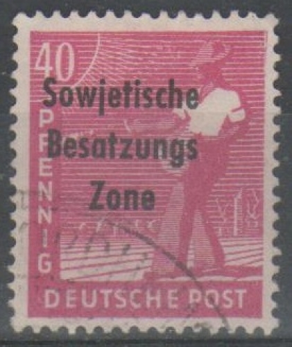 Allemagne - Occupation Soviétique 1948 - Surchargé 40 pf.