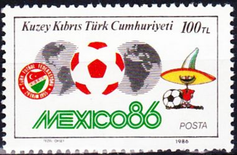 Chypre (Turquie) 1986 Mexico'86 - Coupe du monde de football