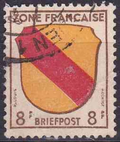 Zone française 1945 OBLITERE  N° 4