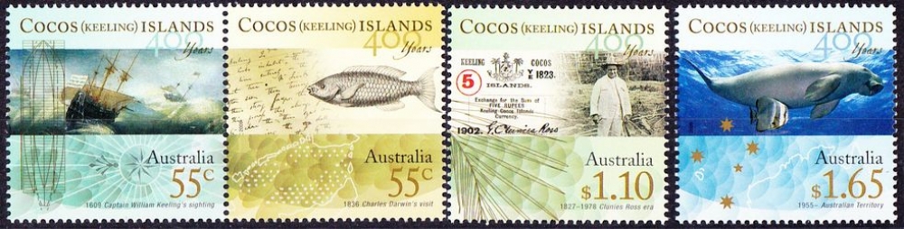Cocos (Keeling) 2009 400e anniversaire de la découverte des Îles Cocos par les européens