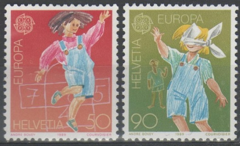 Suisse 1989 - Europa - sous le faciale
