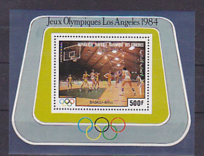 Comores BF 39 1984 basket los angeles neuf **TB  mnh cote 5