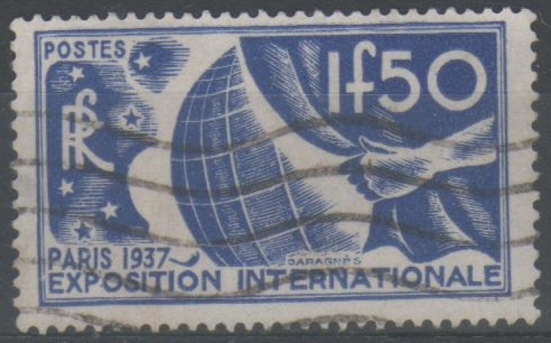 France 1937 - Exposition internationale 1,50 f.