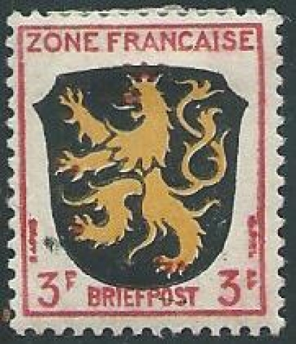 Allemagne - Occupation Française - Y&T 0002 (*)