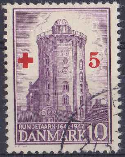 DANEMARK 1944 OBLITERE N° 293 Croix-Rouge