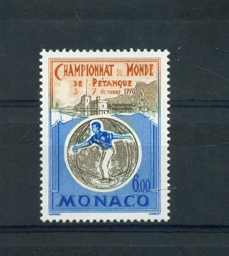 Monaco 1742 1990 sports Pétanque neuf ** luxe MNH Sin charnela  