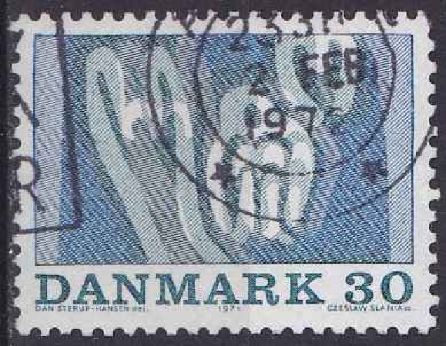 DANEMARK 1971 OBLITERE N° 525