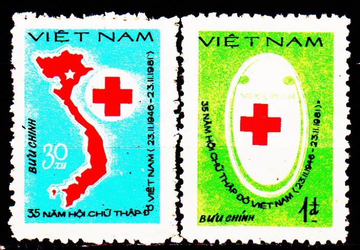  Viêt Nam 340F / G 35e anniversaire Croix-Rouge du Viêt Nam