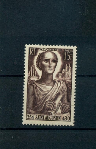 Algérie 318 1954 saint Augustin neuf ** TB MNH sin charnela cote 1.75