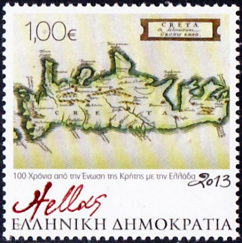 Grèce 2013 Carte ancienne de la Crète - Y&T 2684 **