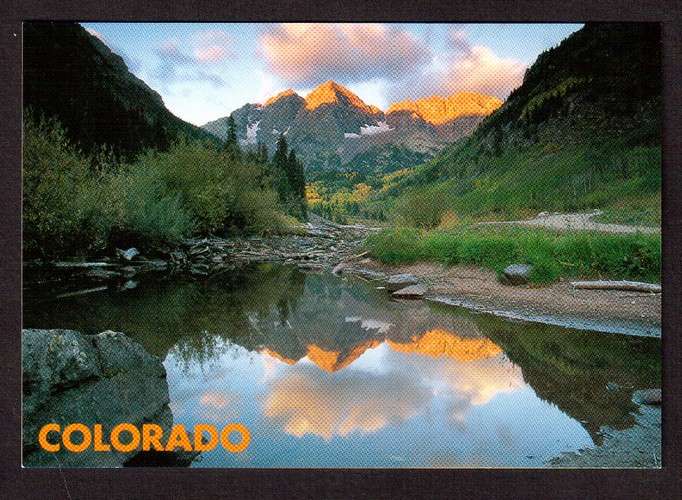 Etats-Unis Cpm Colorado Maroon Bells near Aspen - Denver