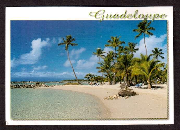 France Cpm Guadeloupe plage de Sainte Anne