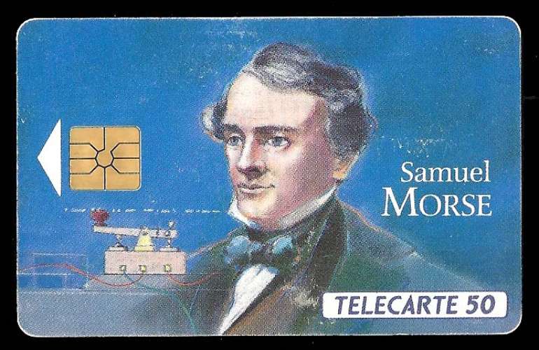 Télécarte - F340 - 50 unités - Grandes figures télécom 3 Samuel Morse - année 1993