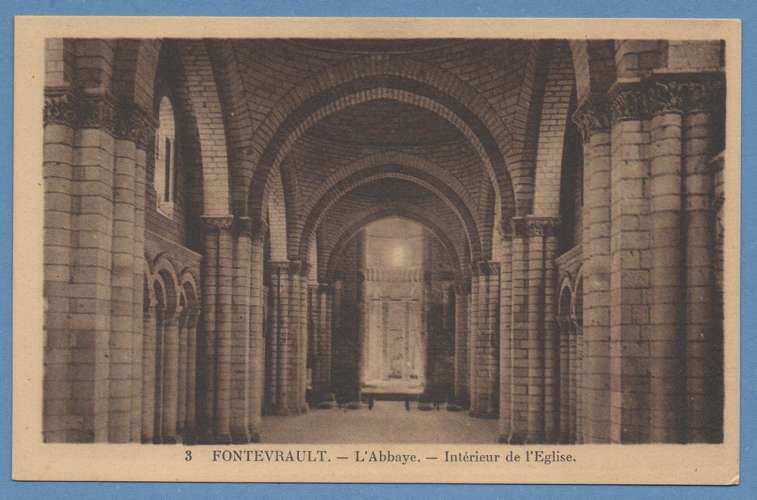 FONTEVRAUD ABBAYE non écrite TB