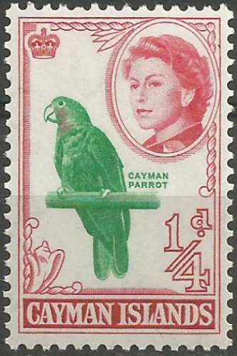 Caïmanes - Y&T 157 - Elisabeth II et perroquet - 1962 - Neuf **