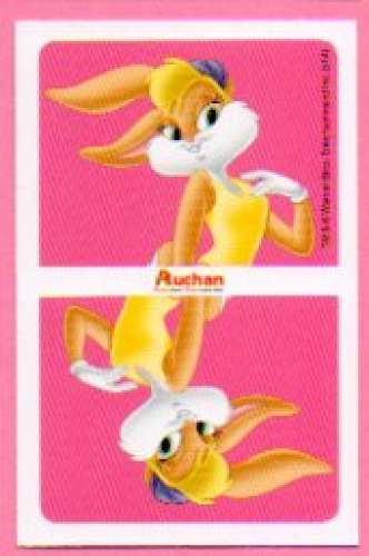 Carte Looney Tunes Auchan 2014 / N°034 Sports aquatiques Dos crawlé