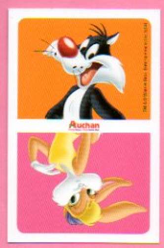 Carte Looney Tunes Auchan 2014 / N°049 Athlétisme 100 Mètres